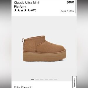 Classic ultra mini platform uggs